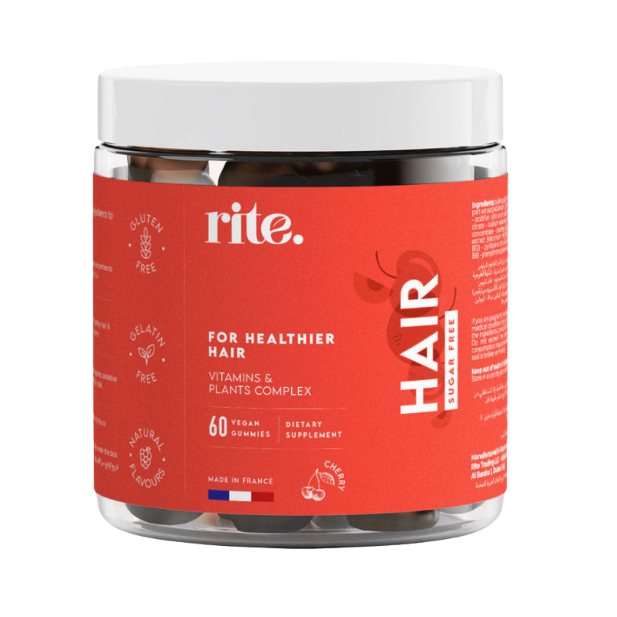 Rite Hair Growth Vegan Gummies 60 Count 150g