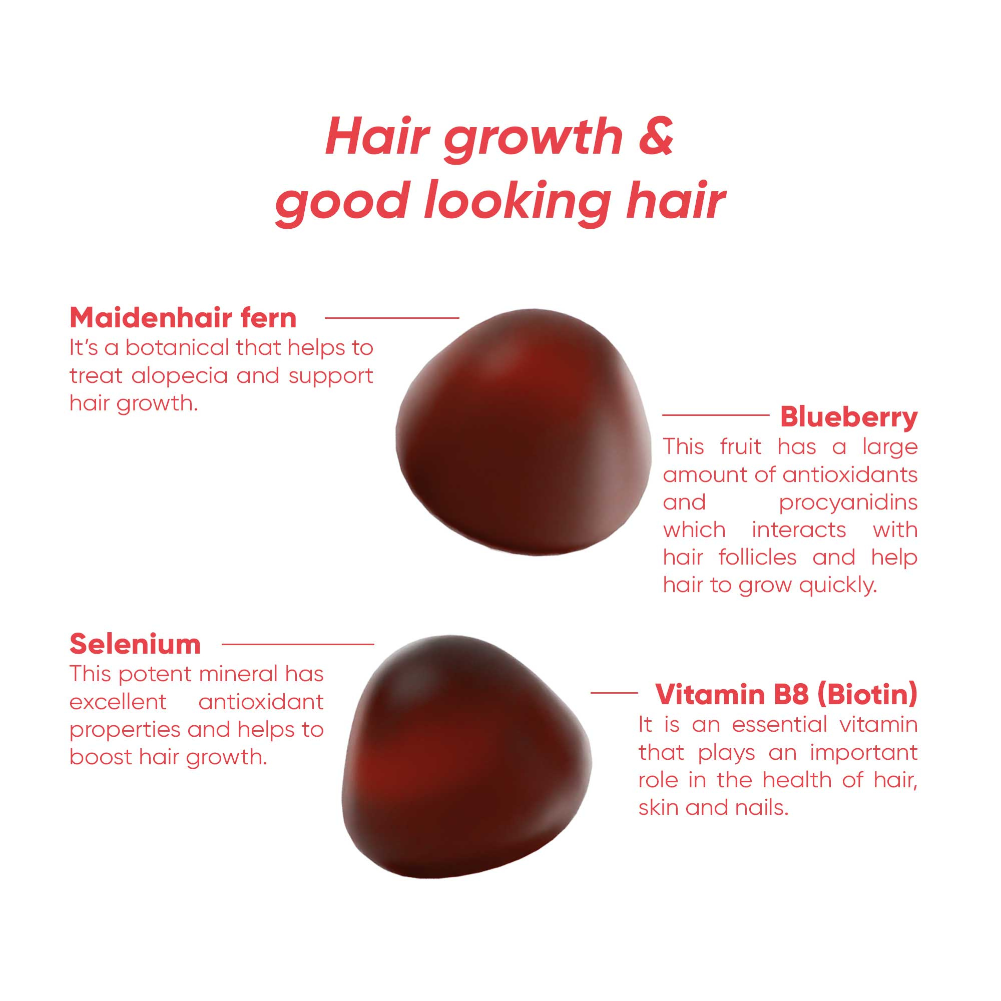 Rite Hair Growth Vegan Gummies 60 Count 150g