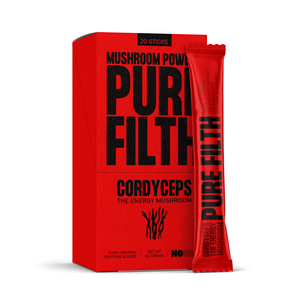 Pure Filth Cordyceps Mushroom Extract Powder - 20 x 3g (60g) Single Serve Stick Box