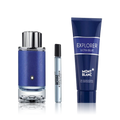 Mont Blanc Explorer Ultra Blue Gift Set 3Pcs For Men EDP 100ml + Sample Edp 7.5ml + S/G 100ml