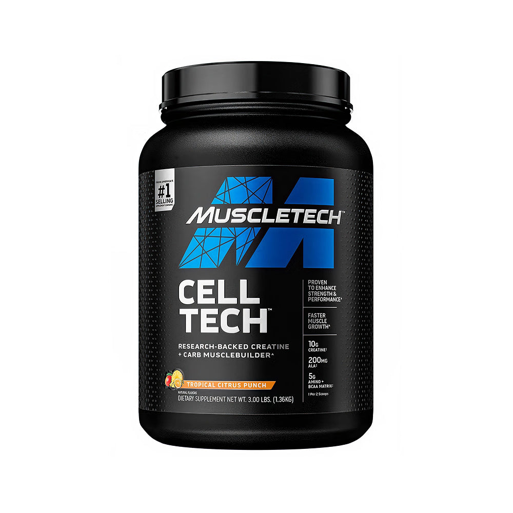 MuscleTech Cell-Tech Creatine (Tropical Citrus Punch) - 3 lbs