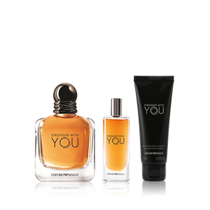Stronger With Armani You For Men Set 3Pcs EDT 100 ml + Mini EDT 10ml + Gel Douche 75ml
