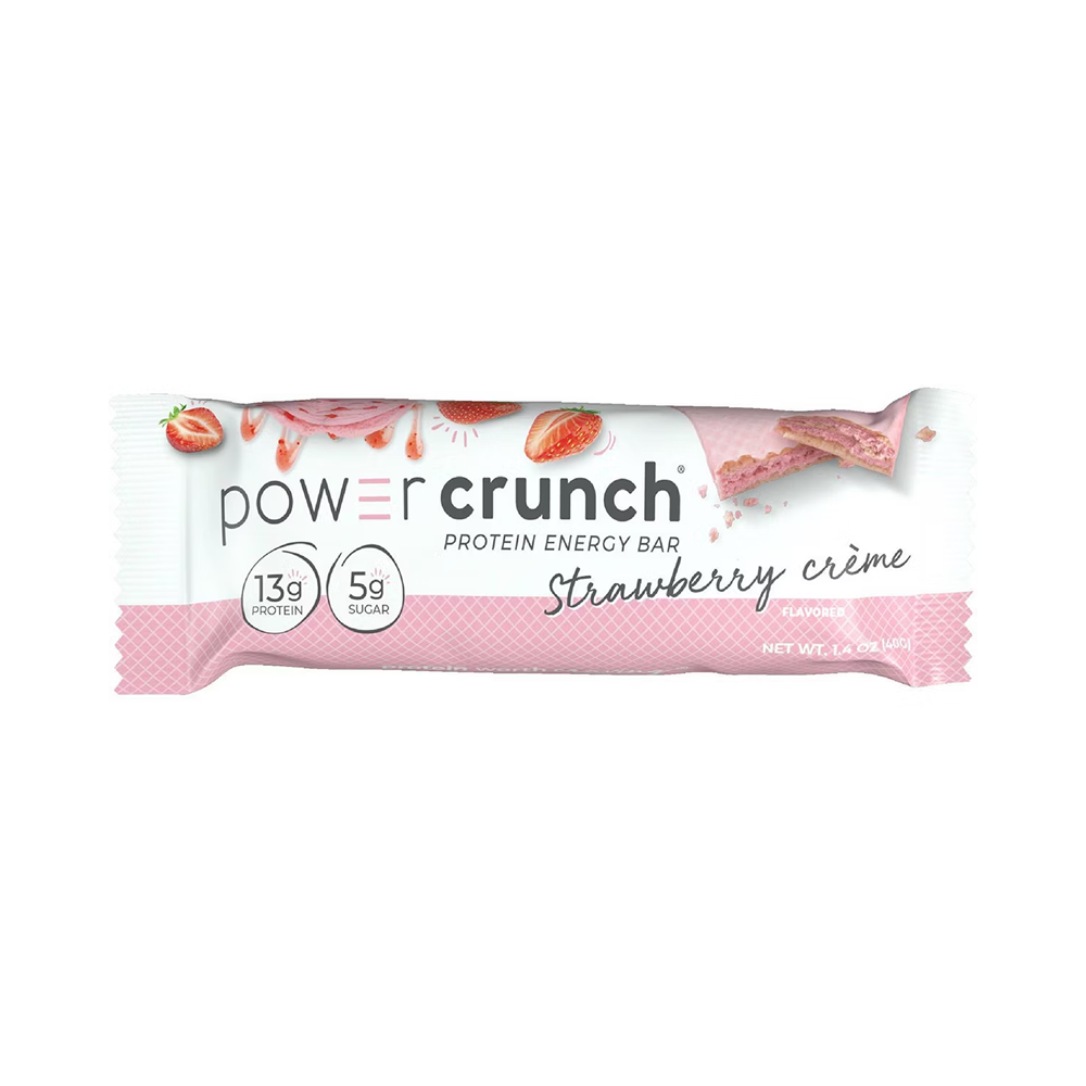 Power Crunch Strawberry Cream Wafer Whey Protein Energy Bars - 40g