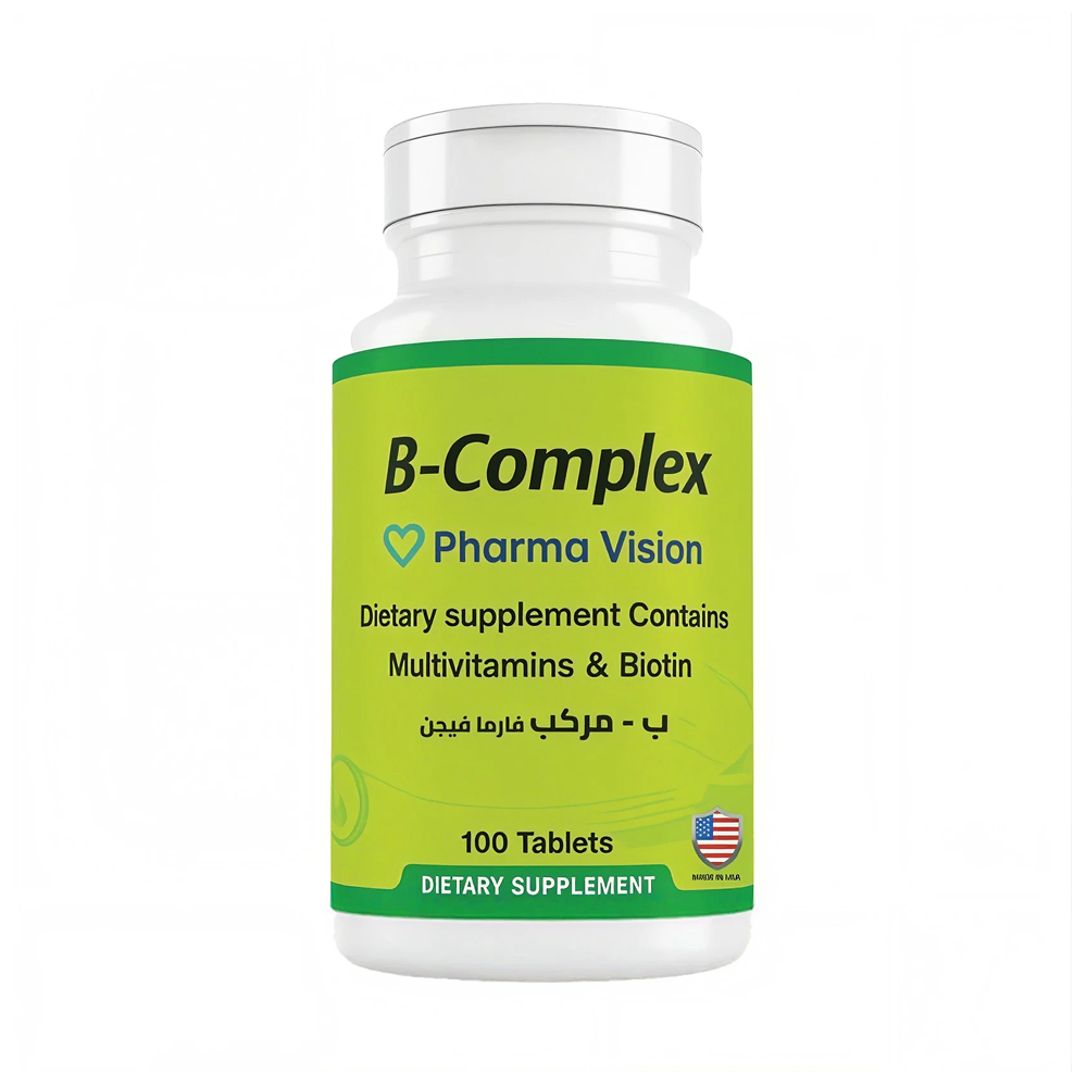 B Complex Vitamin B with Biotin 100 Tablets