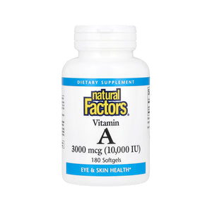 Natural Factors Vitamin A 10,000 IU - 180 Softgels