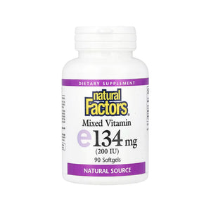 Natural Factors Vitamin E 200 IU - 90 Softgels