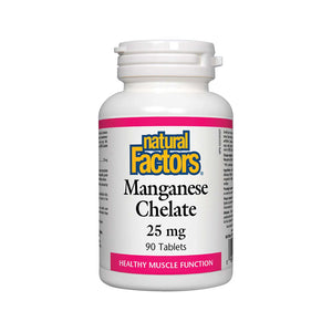 Natural Factors Manganese Chelate 25mg - 90 Tablets