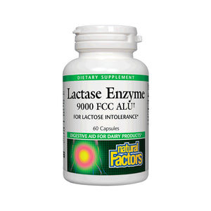 Natural Factors Lactase Enzyme 9000 FCC - 60 Capsules