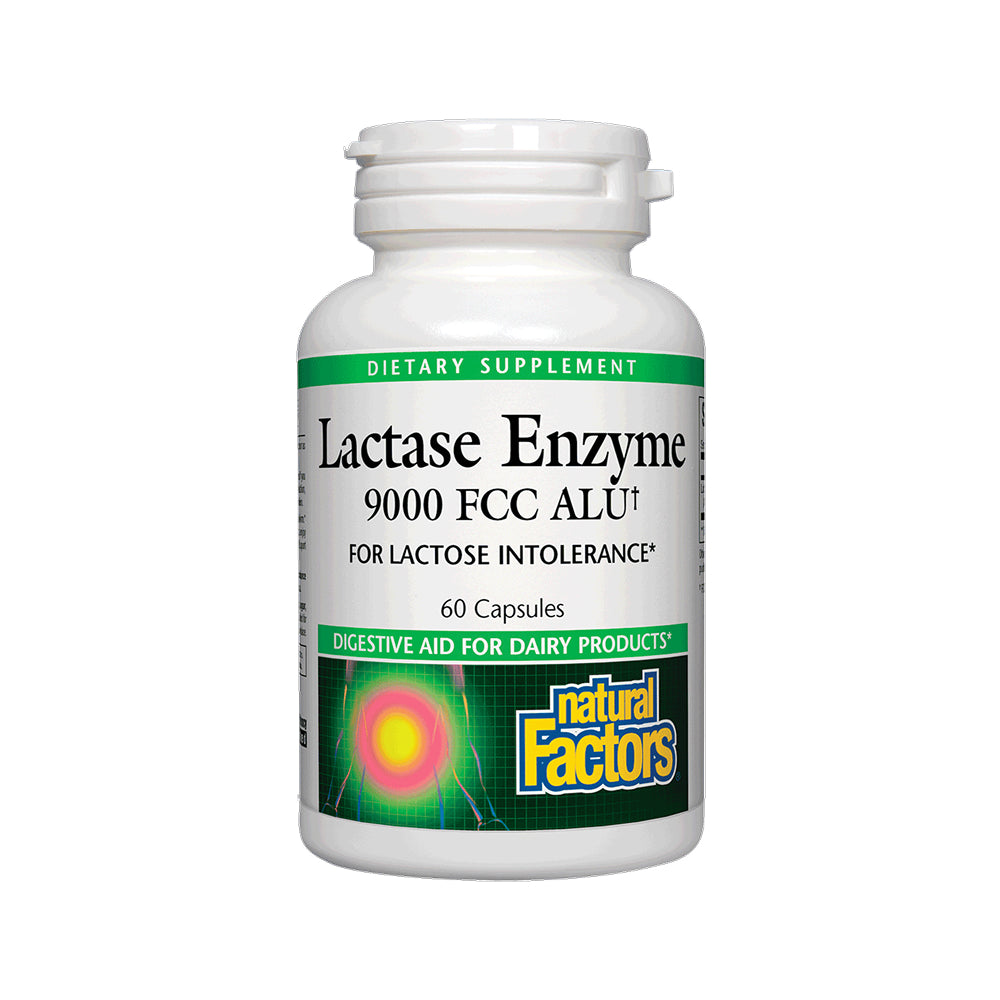 Natural Factors Lactase Enzyme 9000 FCC - 60 Capsules