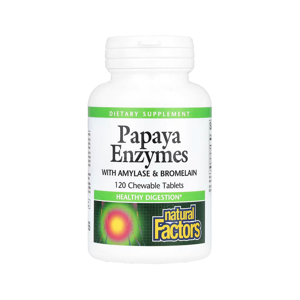 Natural Factors Chewable Papaya Enzymes - 120 Tablets