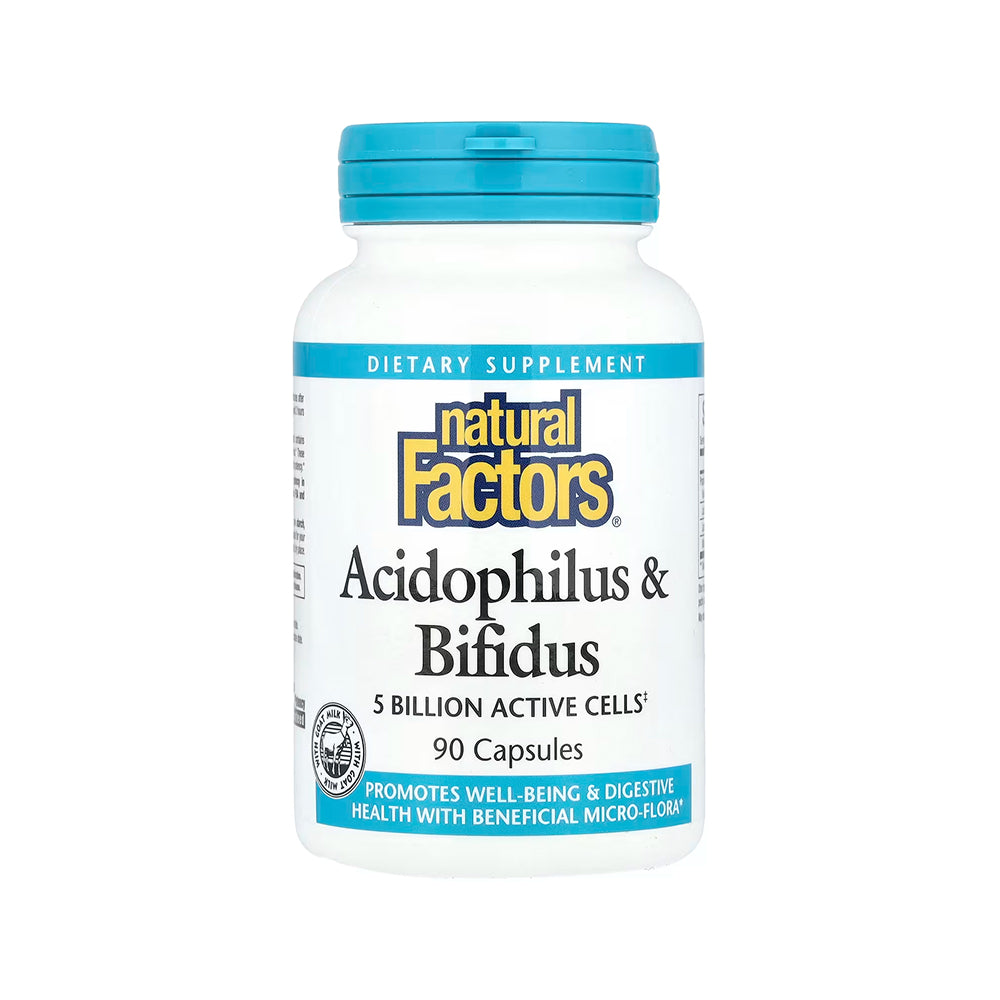 Natural Factors Acidophilus & Bifidus - 90 Capsules
