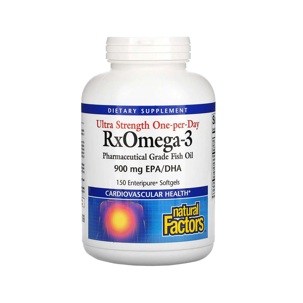 Natural Factors RxOmega-3 with Vitamin D 900mg - 150 Softgels