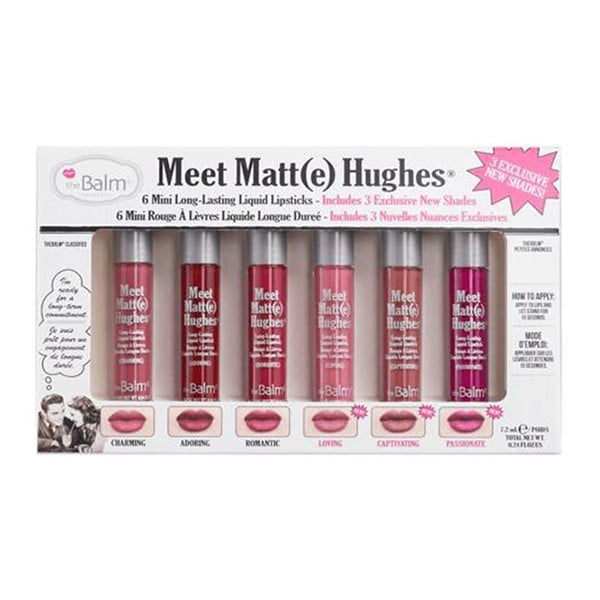 The Balm Lip Kit Meet Matte Hughes 6pc 3 Liquid 