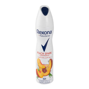 Rexona deodorant spray women peach spark + lemon grass 150 ml