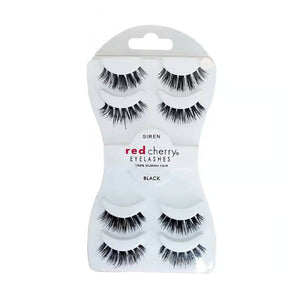 Red cherry eyelashes set #siren 4 pairs
