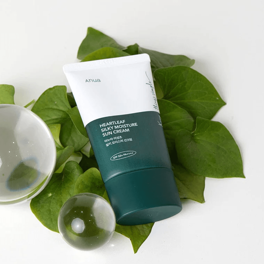 Anua Heartleaf Silky Moisture Sun Cream SPF – Hydrating Daily Sunscreen 50ml