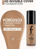 Flormar Invisible Cvr Hd Foundation 120 Hney Np