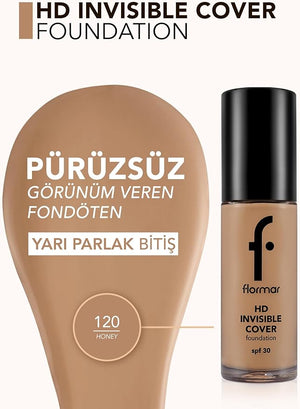 Flormar Invisible Cvr Hd Foundation 120 Hney Np