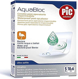 Aqua Bloc with CHG  Plaster  6 cm x 10 cm - 50 pcs