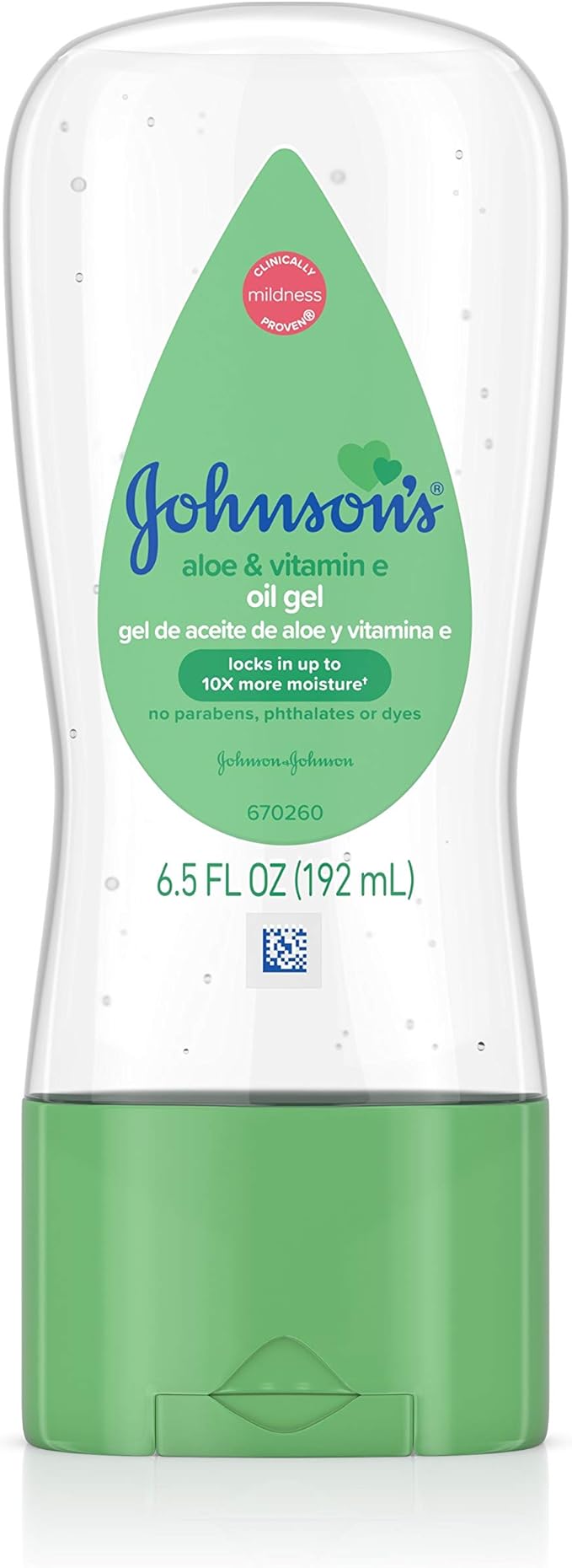 Johnsons Baby Oil Gel With Aloe Vera and Vitamin E 192ml