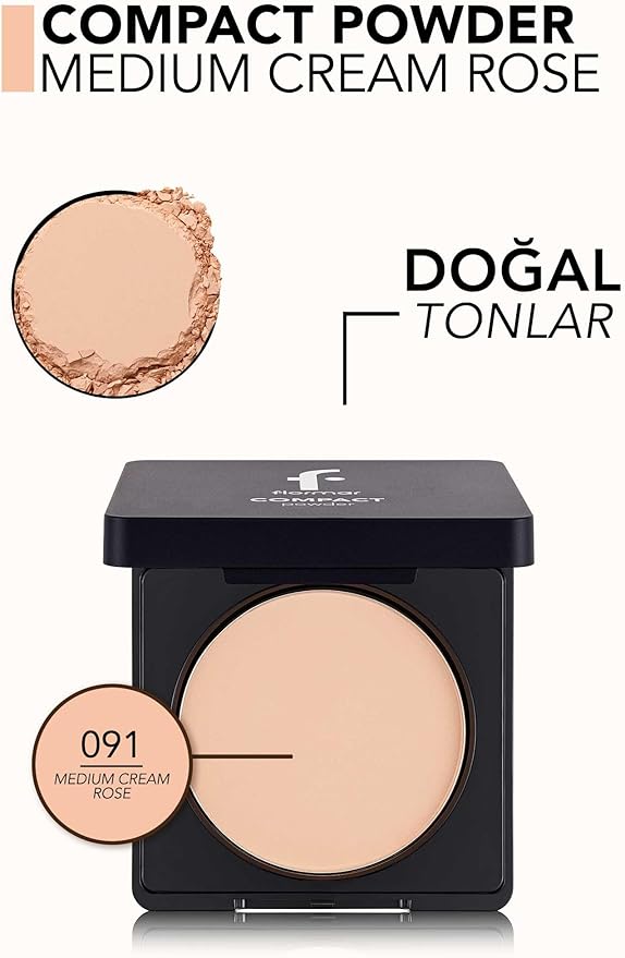 Flormar C.Powder Compact Powder 091 Medium Cream Rose