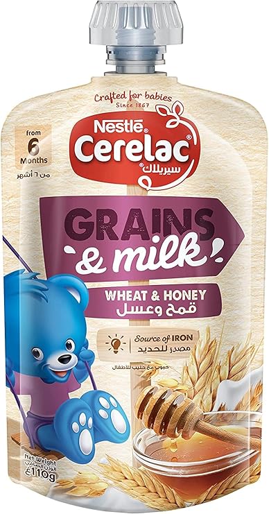 Cerelac Puree Honey Wheat 110g