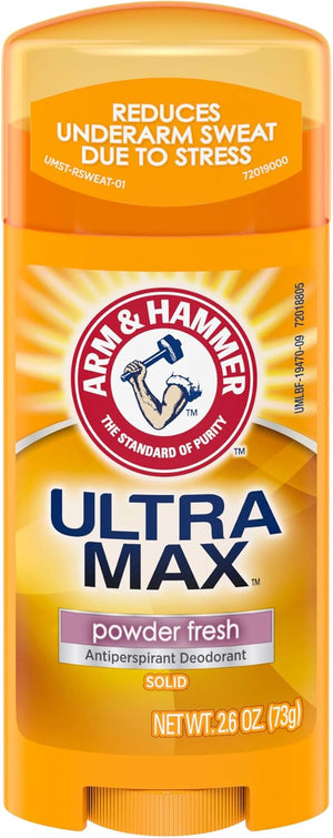 Arm & hammer deodorant stick 73g ultra max powder fresh
