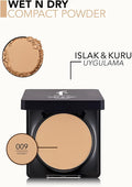 Flormar Wet&Dry Compact Powder 009 Honey