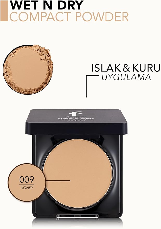 Flormar Wet&Dry Compact Powder 009 Honey