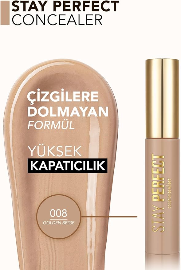 Flormar Stay Perfect Concealer 008 Golden Beige