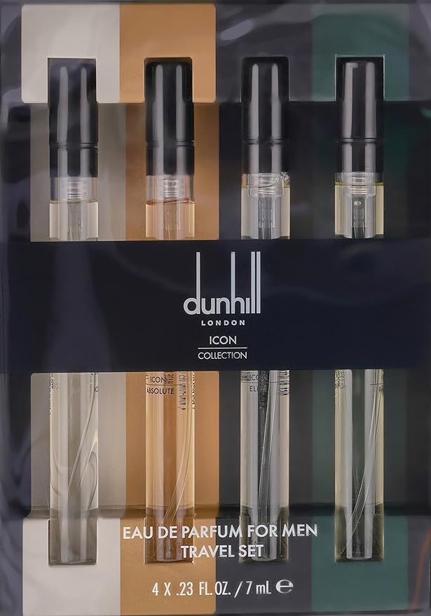 Dunhill icon travel set  edp 4 x 7ml icon edp & elite edp & racing edp & absolute edp