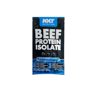 Nxt beef protein isolate blue raspberry 1 serv