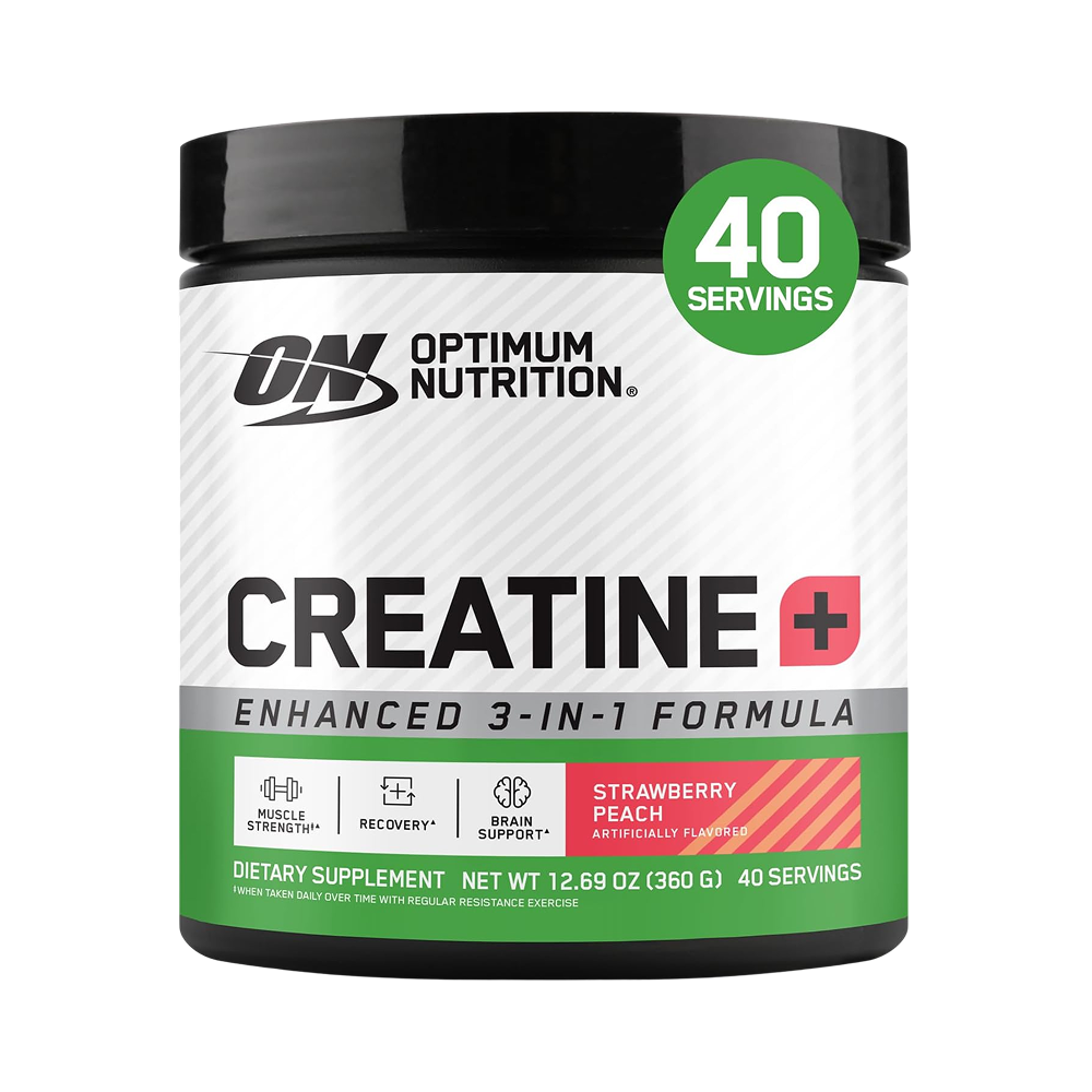 Optimum Nutrition Creatine + Strawberry Peach 360g 40 Servings