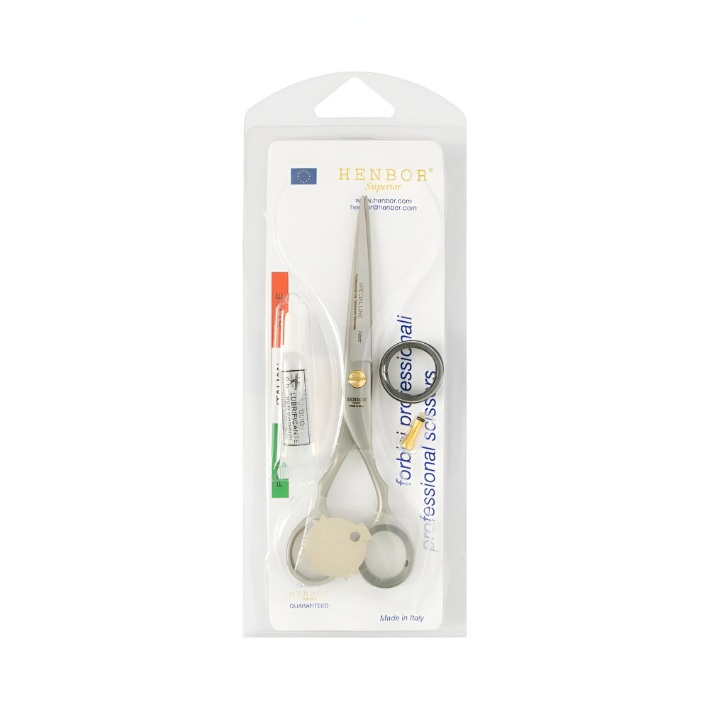Henbor Hair Scissors Hinbor Special Line Steel And Finger Rest Size 6