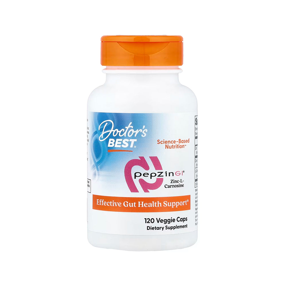 Doctor's Best PepZin GI Zinc-L-Carnosine Complex - 120 Veg Caps