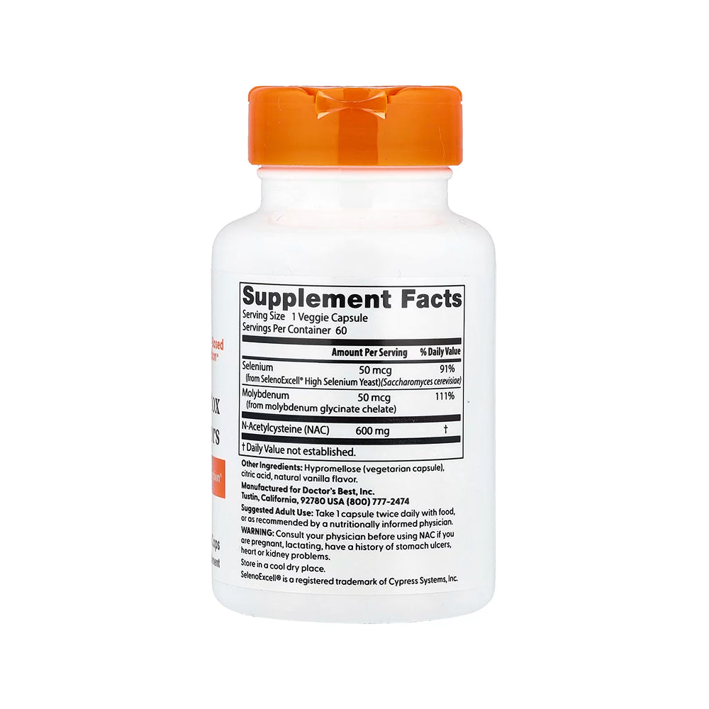 Doctor's Best NAC Detox Regulators - 60 Veg Caps