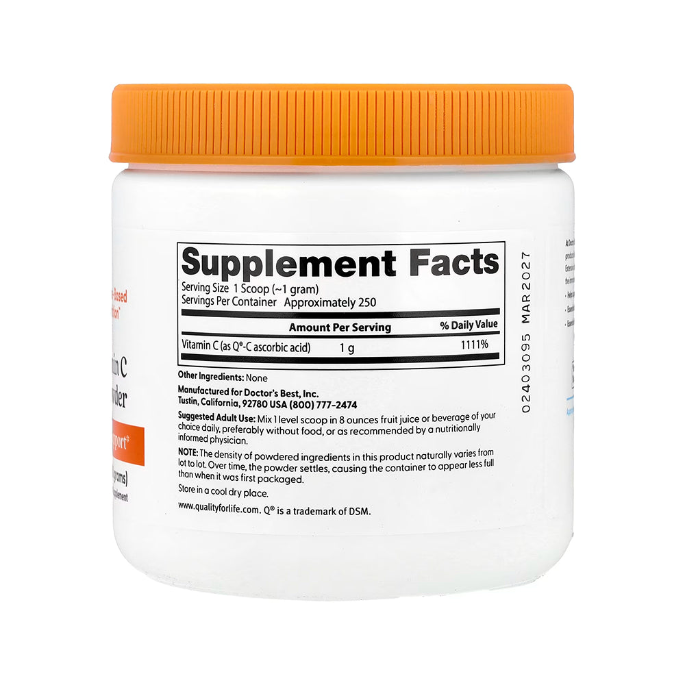 Doctor's Best Pure Vitamin C - 250g Powder