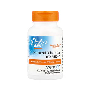 Doctor's Best Natural Vitamin K2 MK-7 100mcg - 60 Veg Caps