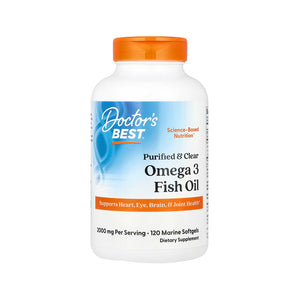 Doctor's Best Omega-3 Fish Oil - 120 Marine Softgels