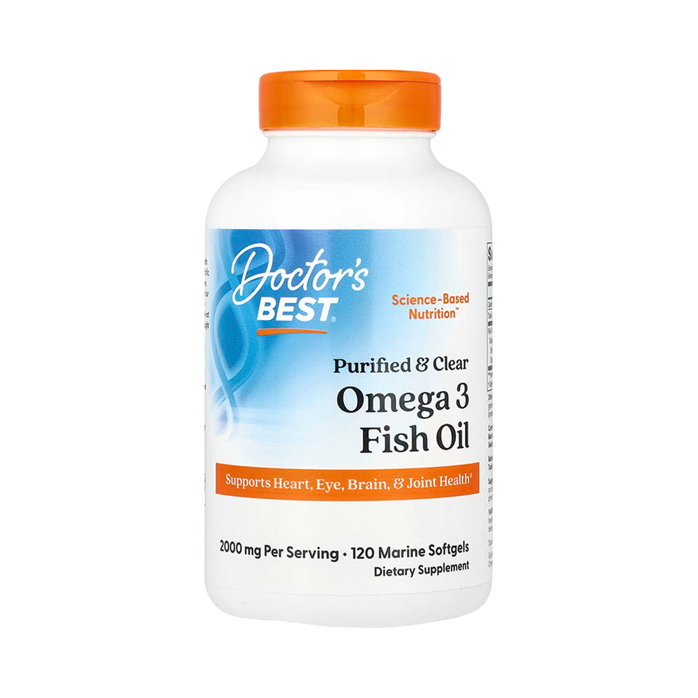 Doctor's Best Omega-3 Fish Oil 120 Marine Softgels