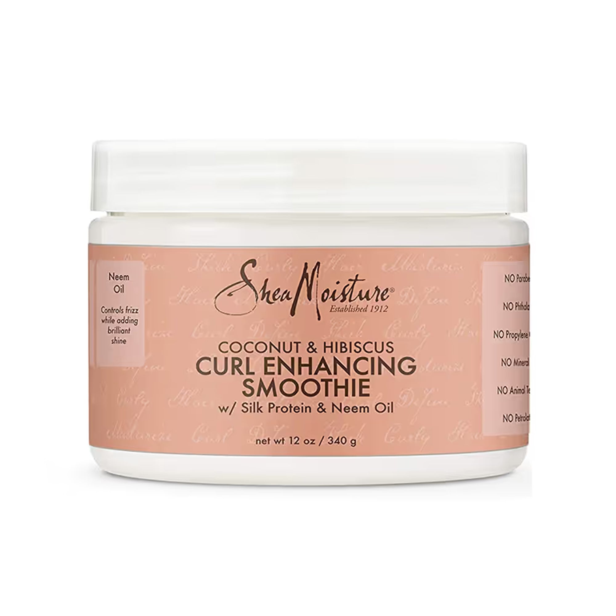 كريم تعزيز تجعيد الشعر المجعد من Shea Moisture بجوز الهند والكركديه