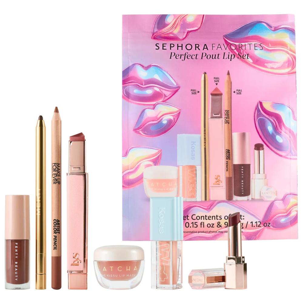 sephora perfect pout lip makeup set   7 pieces