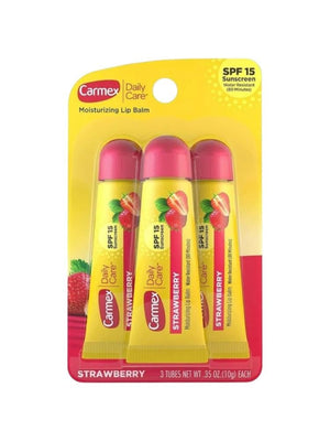 Carmex strawberry lip balm 3x10g