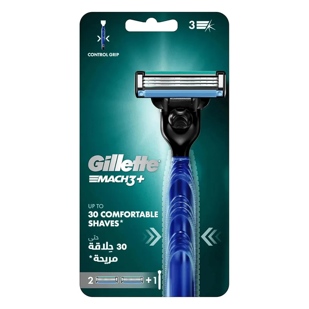 Gillette mach3 turbo razor + 2 blades