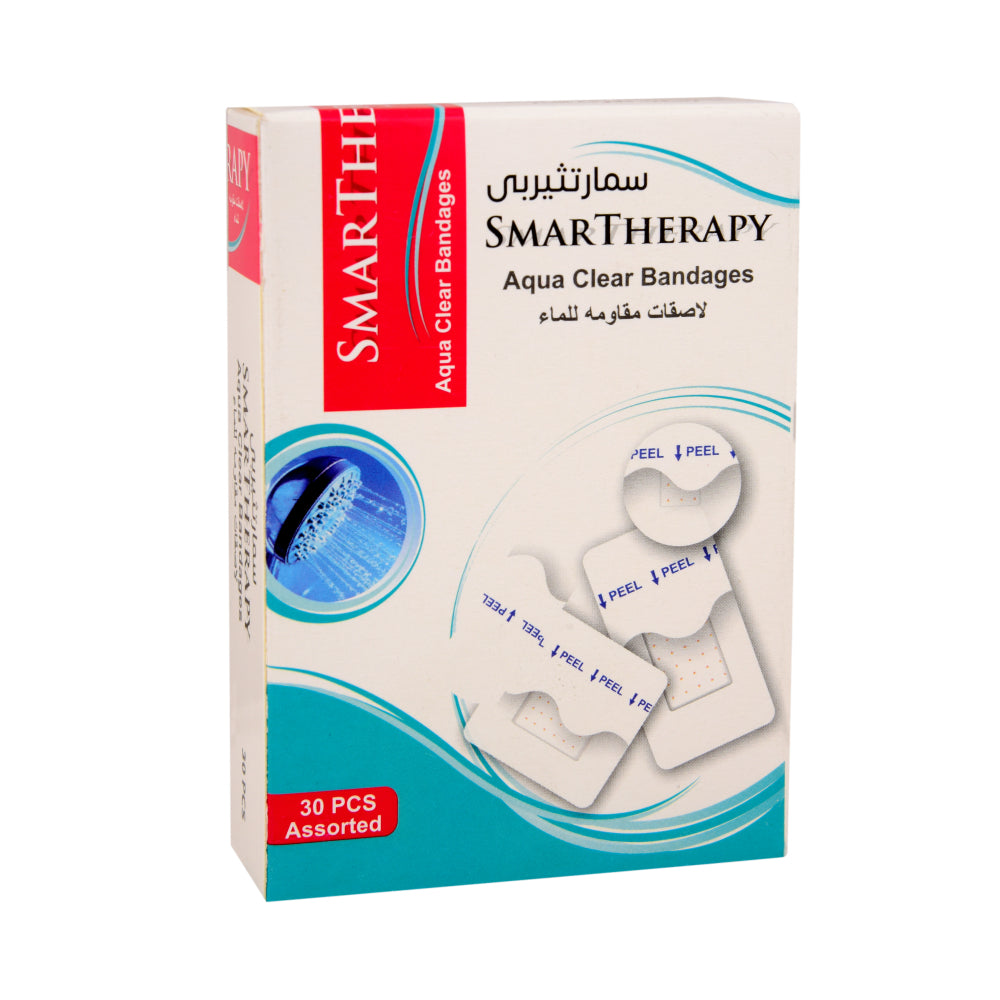 Smart therapy bandages 30patches water resistant transparent