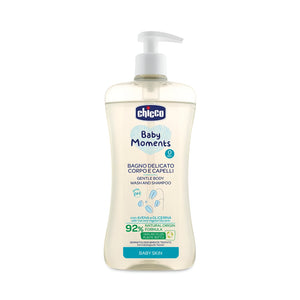 Chicco baby shampoo & shower gel 500ml baby moment gentle