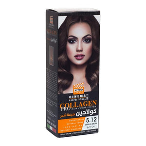 Nitro cinema hair color collagen pro 5.12 sumerian brown