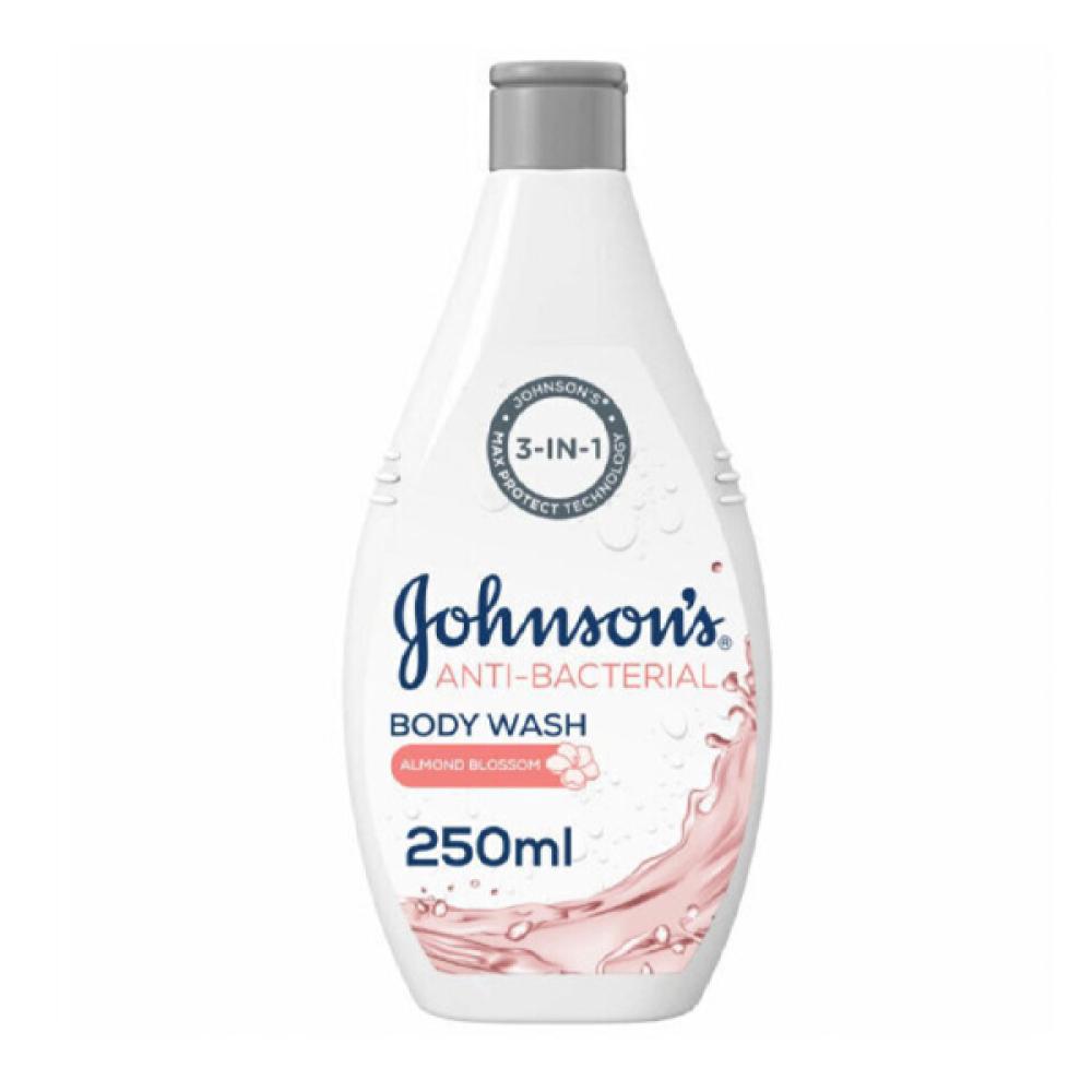 Johnson's body wash 250ml antibacterial with blossom almond