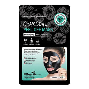 MBeauty Face Mask Charcoal Scrub 3 x 7 g