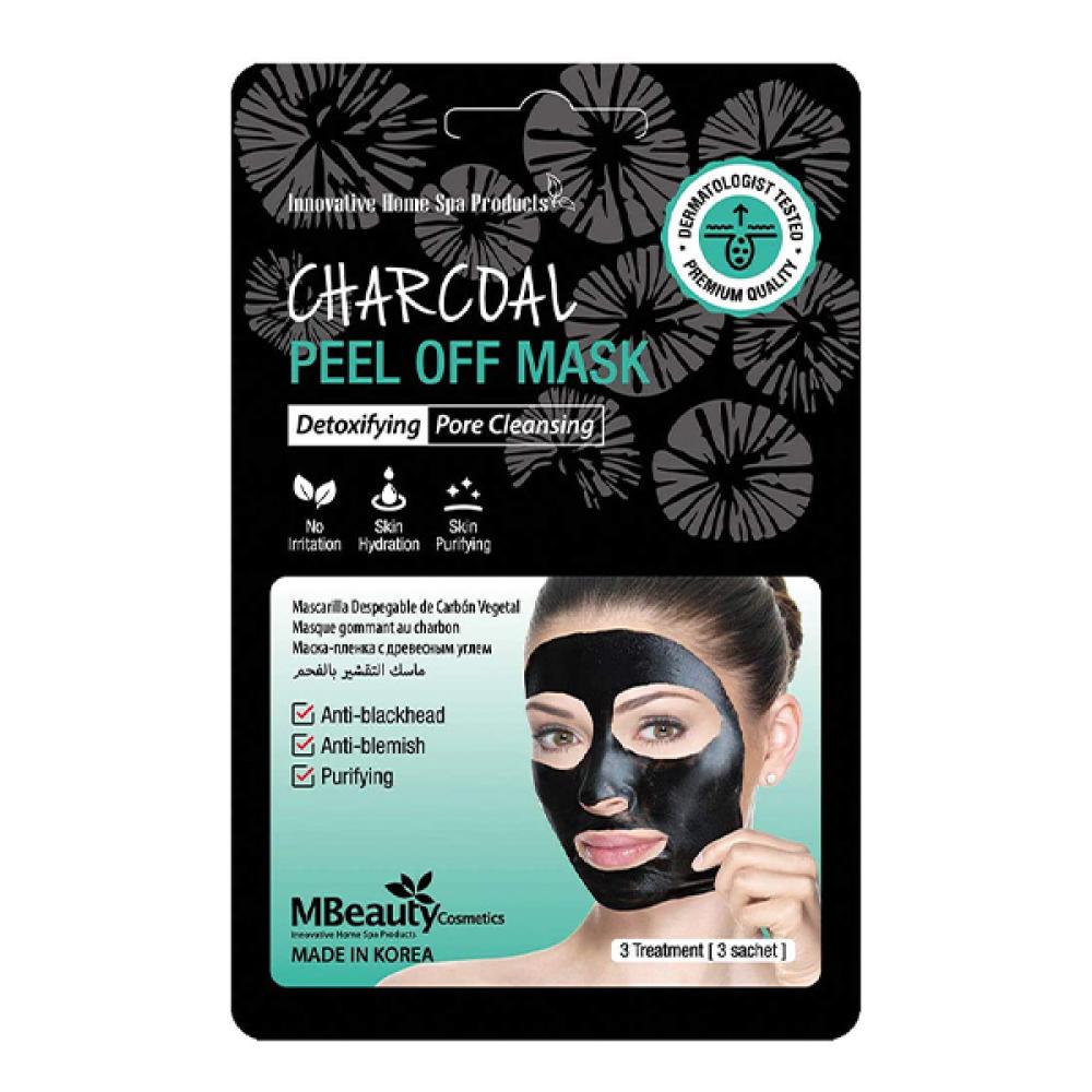 MBeauty Face Mask Charcoal Scrub 3 x 7 g